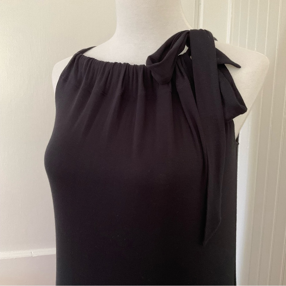 Cabi Bow Halter Maxi Dress Black